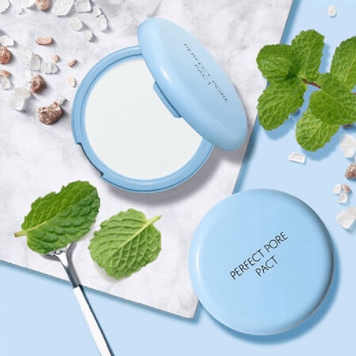 Hình ảnh chân thực Phấn Phủ The Saem Saemmul Perfect Pore Pact