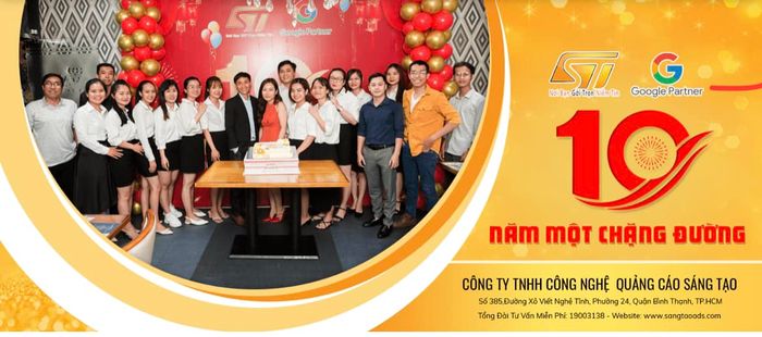 Hình ảnh triển khai dự án thành công cùng SangTaoAds