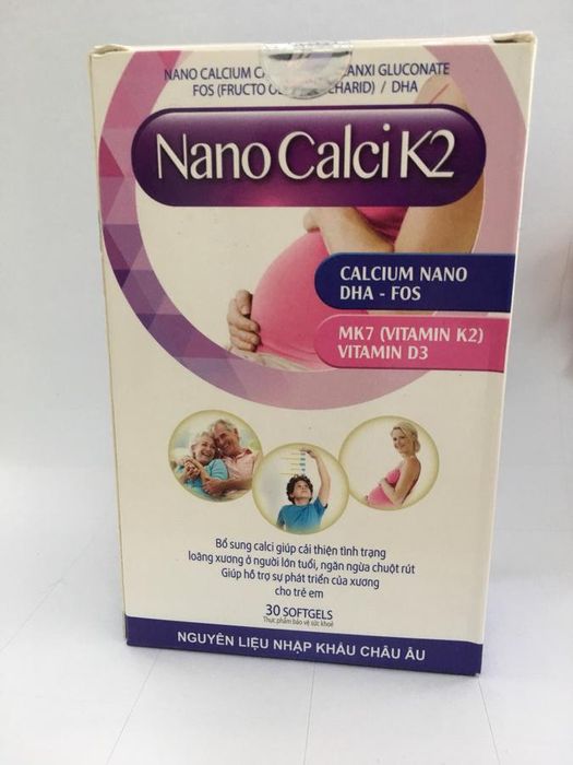 Hình ảnh chi tiết viên uống Nano Calci K2 - Công nghệ nano hấp thu vượt trội