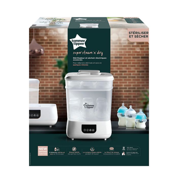 Máy Tiệt Trùng Sấy Khô Hơi Nước Tommee Tippee Steri-Dry ảnh 2 - Chắc chắn sẽ là người bạn đồng hành tuyệt vời trong hành trình chăm sóc sức khỏe bé yêu, với khả năng tiệt trùng và sấy khô hoàn hảo mọi phụ kiện, bình sữa.