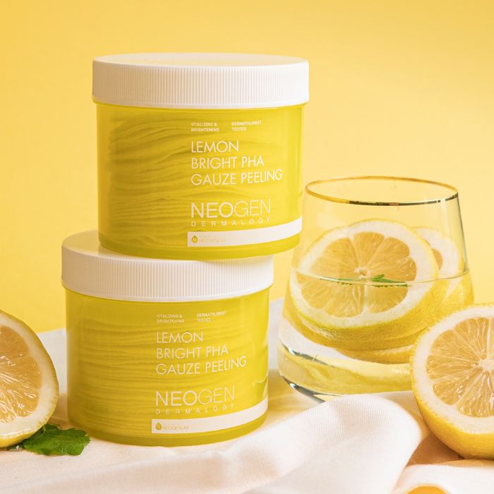 Hình ảnh thực tế Neogen Lemon Bright PHA Gauze Peeling - Miếng tẩy da chết dưỡng sáng hoàn hảo
