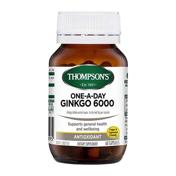 Hình ảnh sản phẩm Thompson's Ginkgo 6000mg - Tinh chất vàng cho não bộ