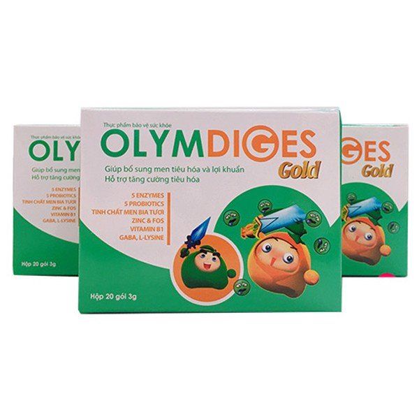 Hình ảnh bao bì Cốm Olymdiges Gold chính hãng