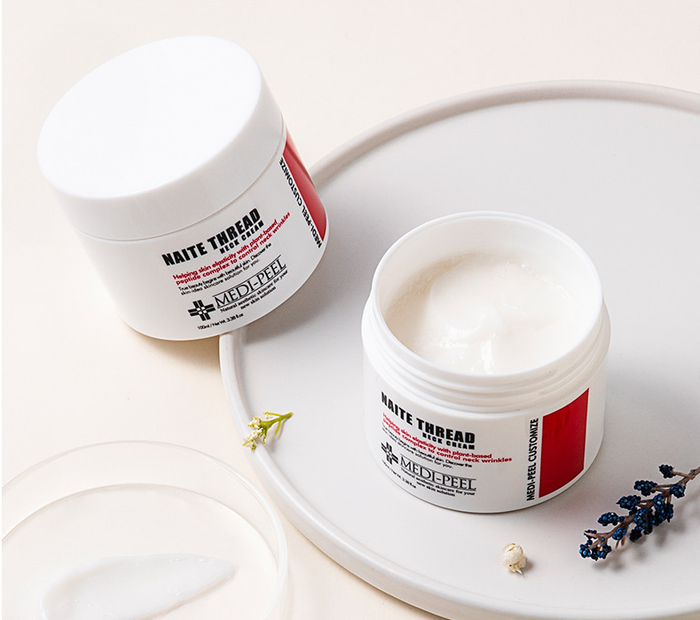 Hình ảnh thực tế kem dưỡng cổ Medi-Peel Naite Thread - Công thức nâng cơ đột phá từ Hàn Quốc