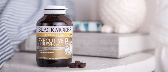 Hình ảnh thực tế viên uống Blackmores Executive B Stress Formula - góc nhìn cận cảnh