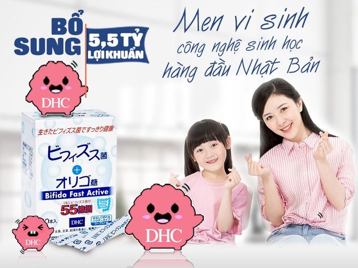 Hình ảnh thực tế Men Vi Sinh DHC Bifido Fast Active - Đóng gói chính hãng Nhật Bản