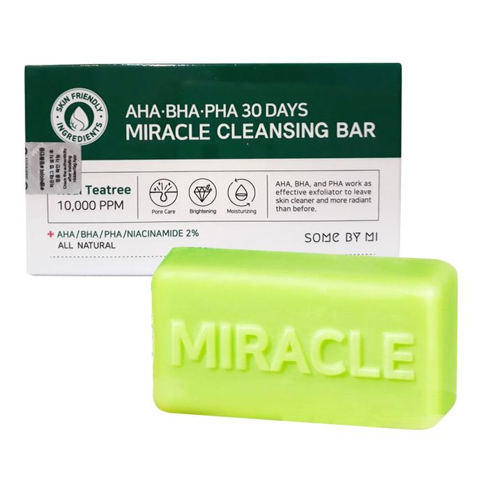 Xà Phòng Trị Mụn Miracle AHA BHA PHA 30 Days Bar – Giải Pháp Mới Cho Da Mụn