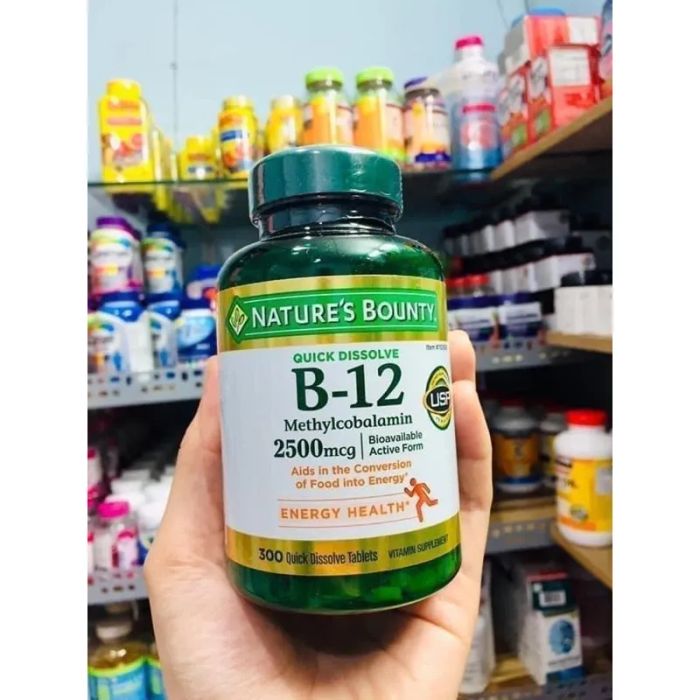Hình ảnh chi tiết Nature's Bounty B12 2500mcg - thiết kế tinh tế