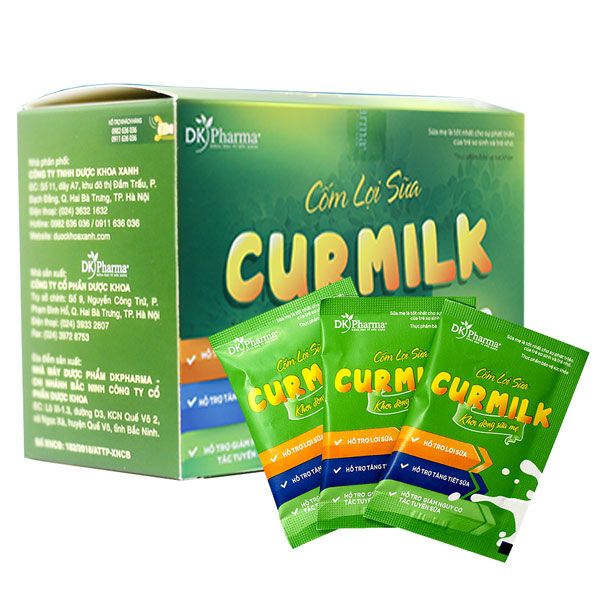 Hình ảnh cốm lợi sữa Curmilk chính hãng