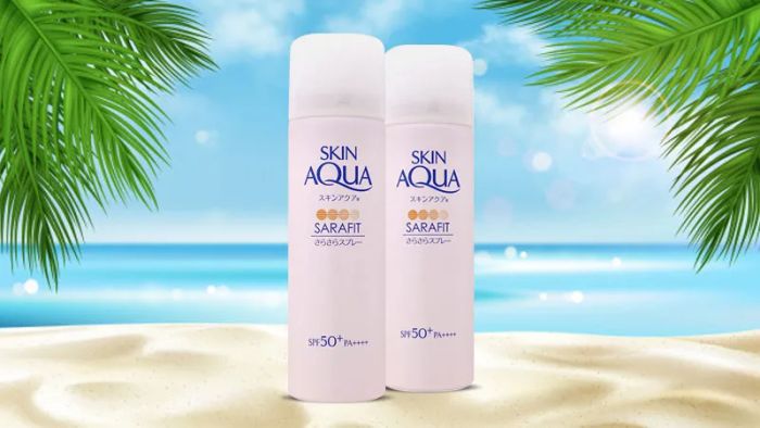 Hình ảnh minh họa kem chống nắng Sunplay Skin Aqua Sara-Fit UV Spray Fragrance Free SPF50+ PA++++ (ảnh 2)