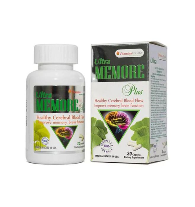 Ultra Memore Plus – Tăng cường tuần hoàn máu não - Ảnh 1