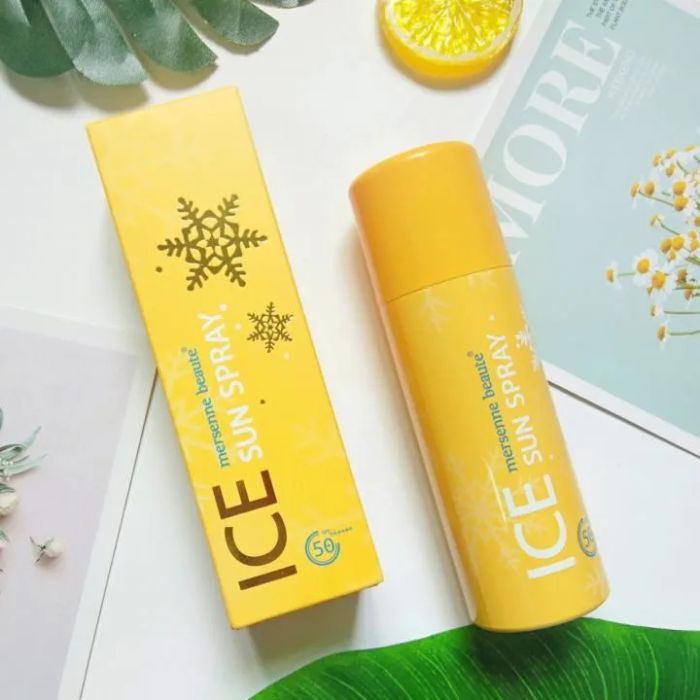 Xịt Chống Nắng Mersenne Beaute Ice Sun Spray SPF50+/PA++++ phiên bản ảnh 2