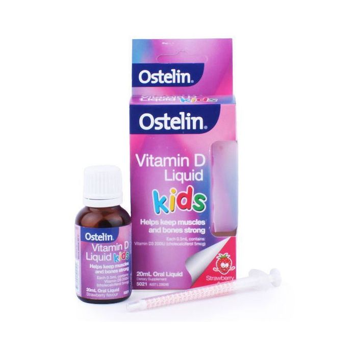 Hình ảnh minh họa sản phẩm Ostelin Kids Liquid - Vitamin D3 dạng nước cho trẻ