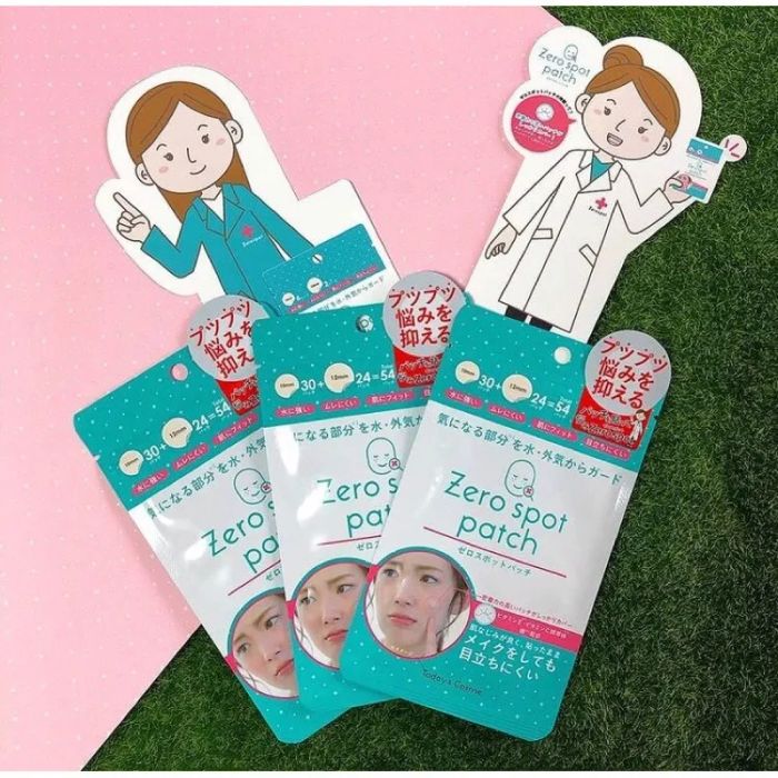 Hình ảnh thực tế miếng dán mụn Zero Spot Patch phiên bản Nhật Bản