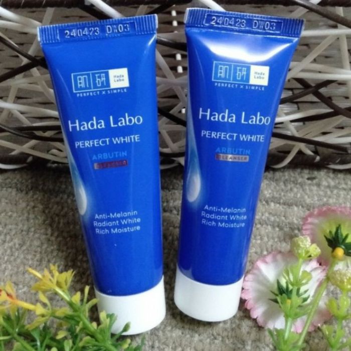 Hình ảnh chi tiết Sữa rửa mặt dưỡng trắng Hada Labo Perfect White (ảnh 2)