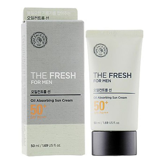Hình ảnh thực tế kem chống nắng kiềm dầu The Face Shop For Men