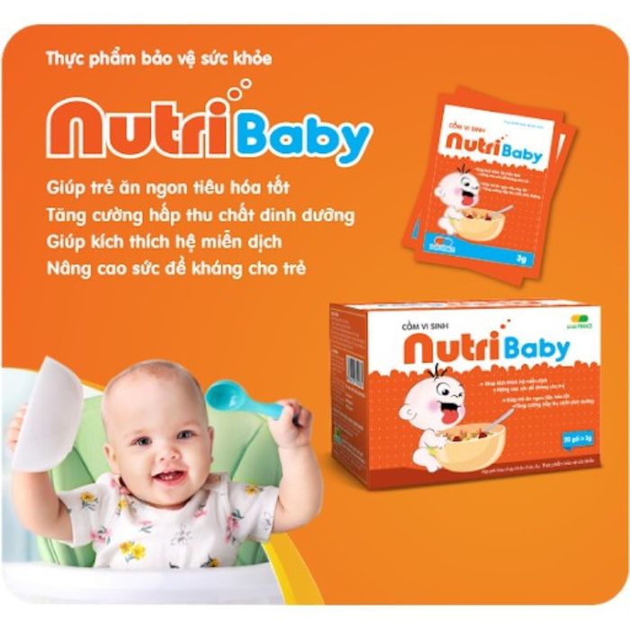 Hình ảnh thực tế cốm vi sinh Nutribaby - Sản phẩm vàng cho trẻ biếng ăn