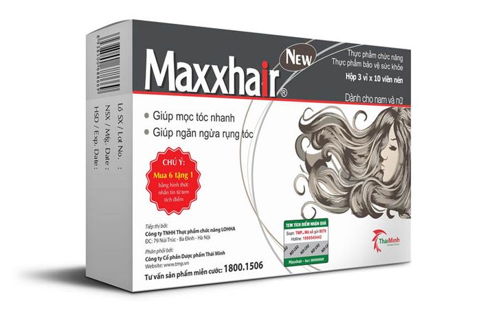 Hình ảnh thực tế viên uống Maxxhair