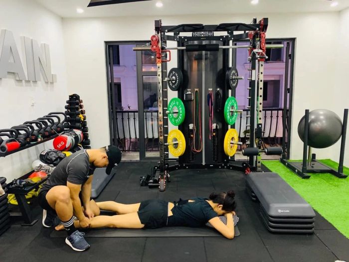 Hình ảnh không gian tập luyện tại N-T HOME Private Gym