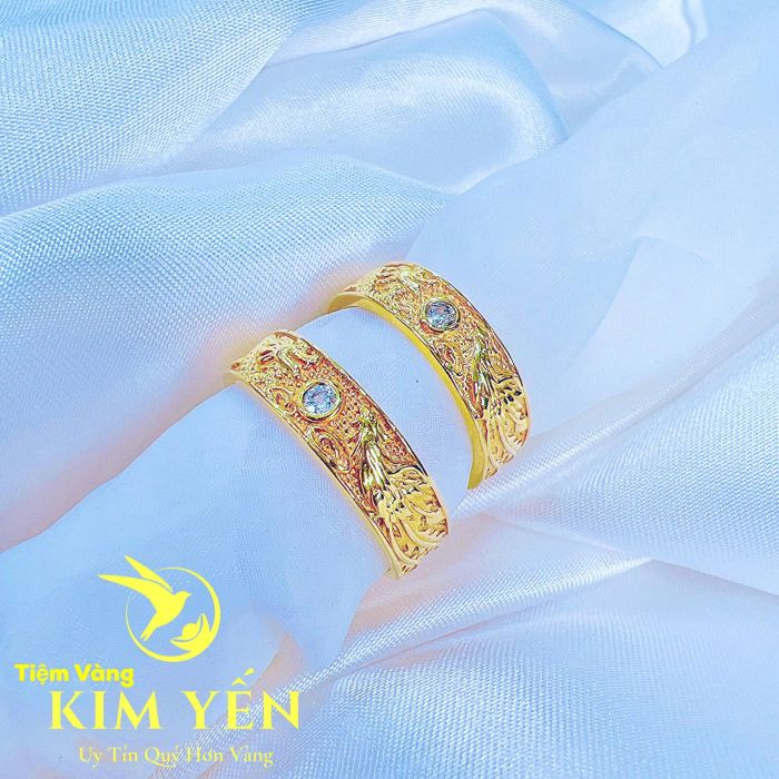 Bộ sưu tập nhẫn Long Phụng độc đáo tại Tiệm Vàng Kim Yến