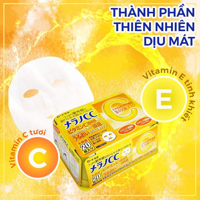 Hình ảnh chi tiết mặt nạ dưỡng trắng Melano CC Whitening Mask (ảnh 2)