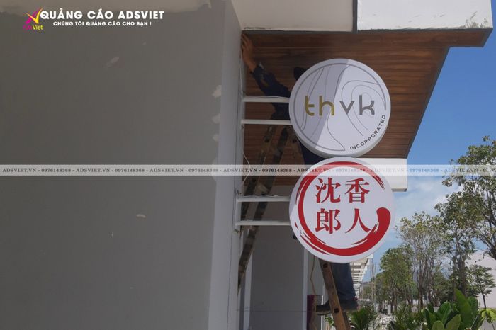 Hình ảnh thi công thực tế của AdsViet
