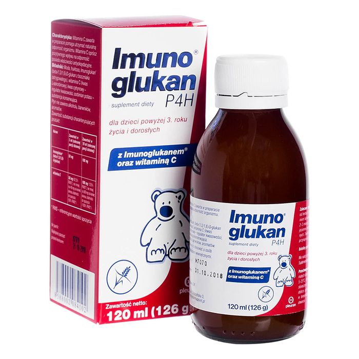 Imuno Glukan P4H - Hình ảnh chi tiết chai siro tăng đề kháng chuẩn Châu Âu