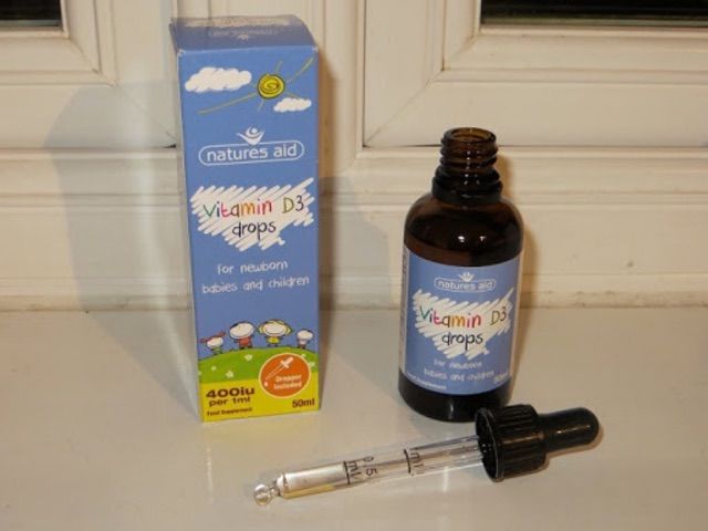 Ảnh minh họa chân thực sản phẩm Natures Aid Vitamin D3 dạng giọt