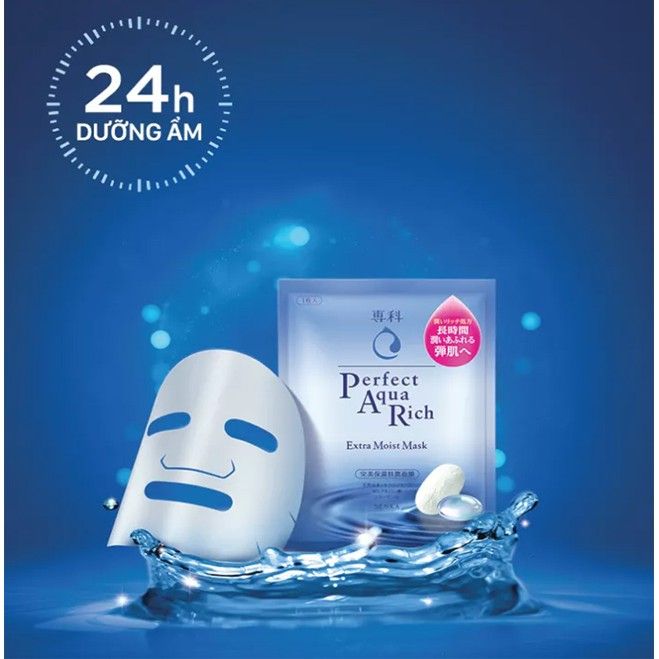 Hình ảnh sản phẩm mặt nạ Senka Perfect Aqua Rich Extra Moist Mask (ảnh 2)