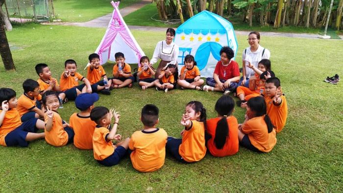 Hình ảnh không gian học tập sáng tạo tại Mầm non PINGU