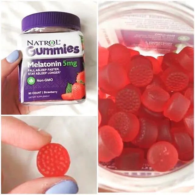 Kẹo dẻo ngủ ngon Natrol Gummies Melatonin 10mg ảnh 2