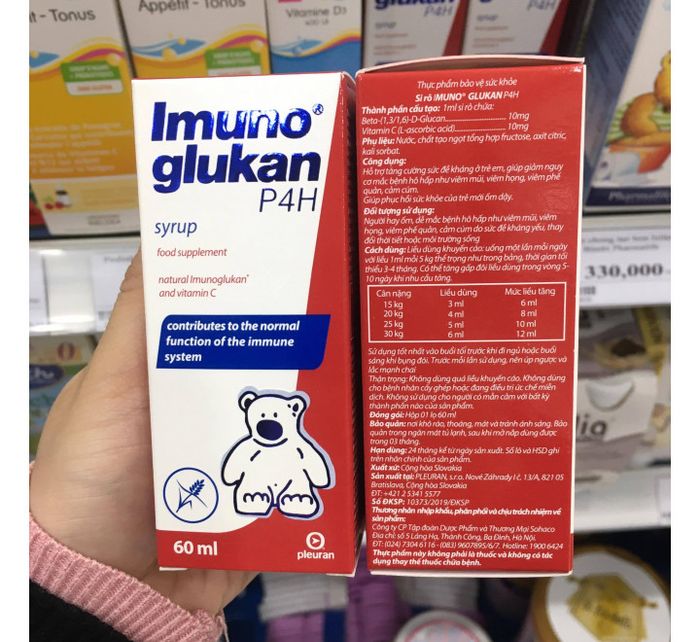 Imuno Glukan P4H - Hình ảnh thực tế sản phẩm tăng đề kháng số 1 Châu Âu