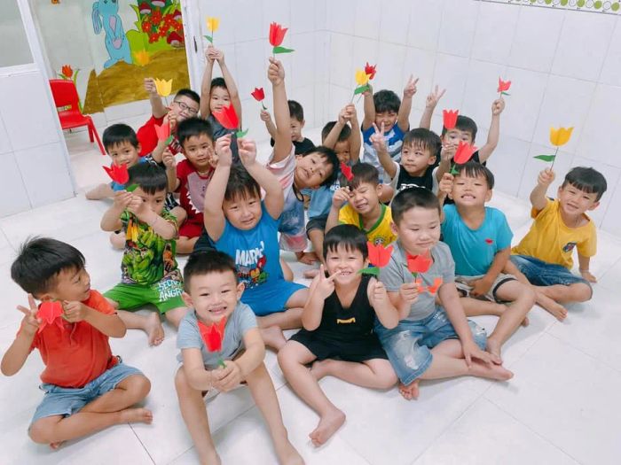 Hình ảnh không gian học tập hiện đại tại Mầm Non Tuổi Thơ