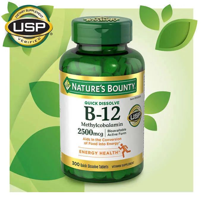 Hình ảnh thực tế viên ngậm Nature's Bounty B12 - dạng tan nhanh tiện lợi