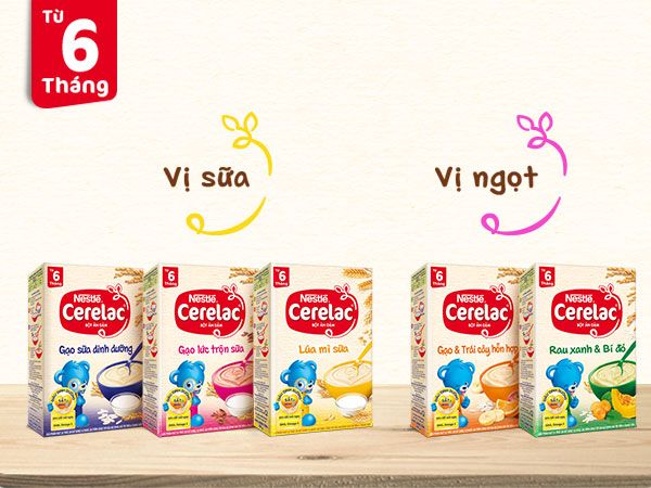 Hình ảnh bột ăn dặm Nestlé Cerelac chính hãng