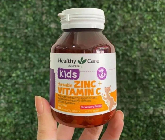 Ảnh sản phẩm Viên nhai kẽm Healthy Care Zinc Chewable - Hình 2