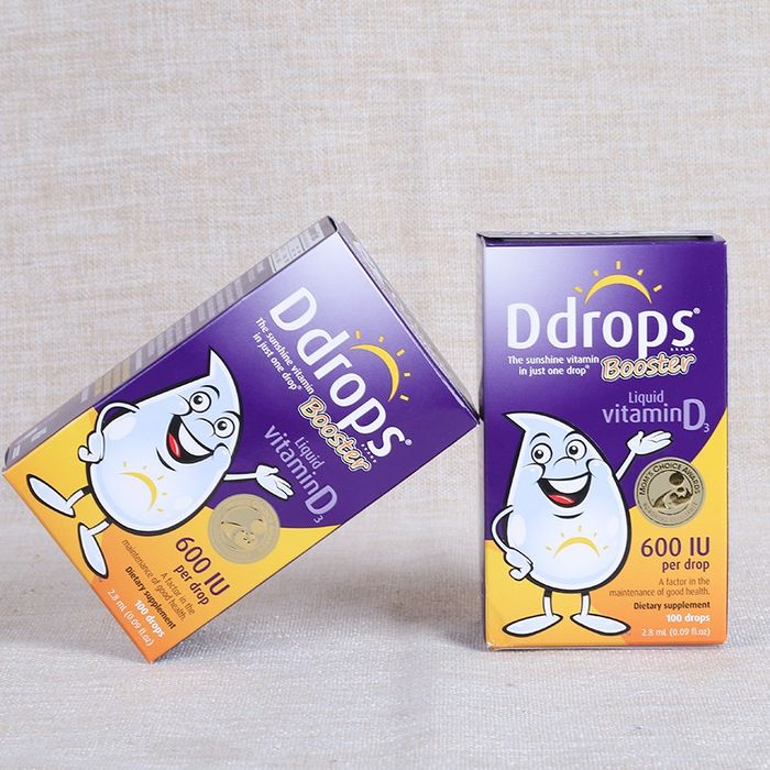 Hình ảnh thực tế sản phẩm Ddrops Booster 600IU Vitamin D3 từ Mỹ