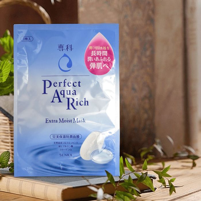 Hình ảnh mặt nạ dưỡng ẩm Senka Perfect Aqua Rich Extra Moist Mask