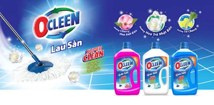 Hình ảnh chai nước lau sàn OCLEEN - Công nghệ làm sạch thế hệ mới