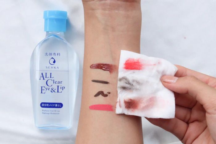 Nước Tẩy Trang Mắt Môi Senka All Clear Eye&Lip ảnh 2