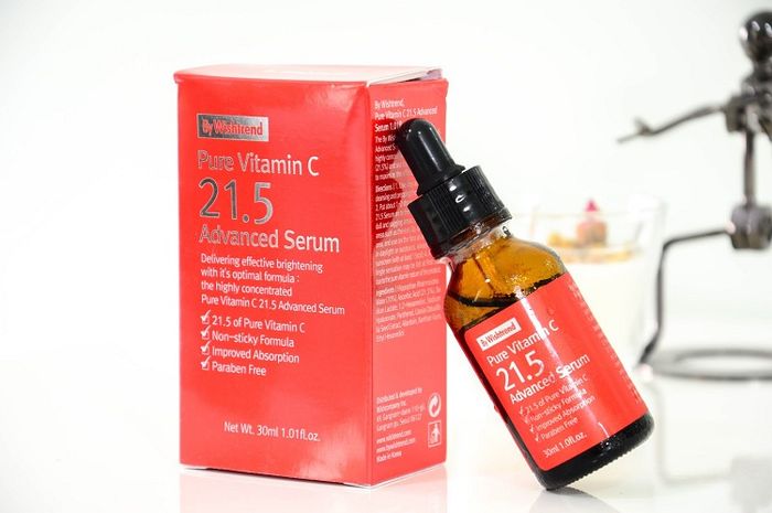 Hình ảnh chân thực Serum Wishtrend Vitamin C 21.5 - Bí quyết da sáng không tì vết