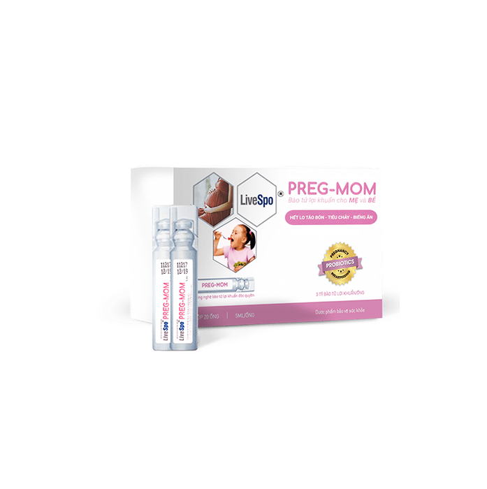 Hình ảnh thực tế LiveSpo PREGMOM - Thiết kế dạng ống tiện lợi