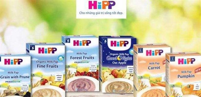 Hình ảnh bột ăn dặm HiPP đa dạng hương vị