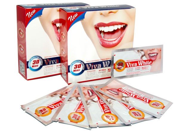 Cận cảnh miếng dán Viva White - Lớp gel làm trắng cô đặc
