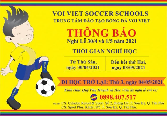Trung Tâm Đào Tạo Bóng Đá Voi Việt ảnh 2
