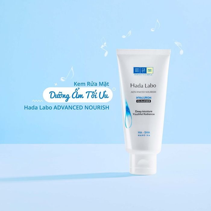 Hình ảnh thực tế Sữa rửa mặt Hada Labo - thiết kế bao bì sang trọng