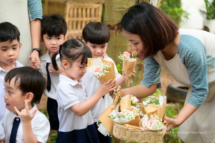 Hình ảnh khuôn viên xanh mát tại Trường Mầm non Maya Preschool