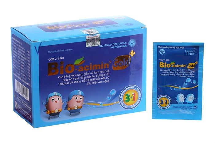 Hình ảnh bao bì Bio-acimin Gold chính hãng - Bí quyết tiêu hóa khỏe