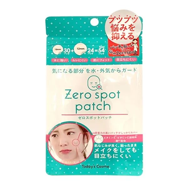 Hình ảnh thực tế miếng dán mụn Zero Spot Patch với thiết kế đa kích thước