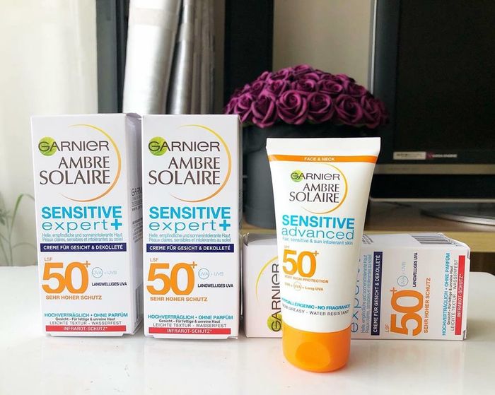 Garnier Sensitive Expert SPF50+ - Hình ảnh minh họa số 1 về kem chống nắng cho da nhạy cảm